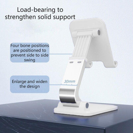 Adjustable Foldable Tablet Stand Desktop Holder Mount Mobile Phone iPad iPhone - Aimall