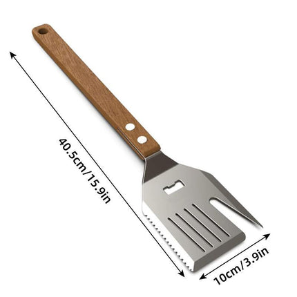 5 in 1 BBQ Spatula Grill Tool Multifunction Cooking Utensil Outdoor Accessories