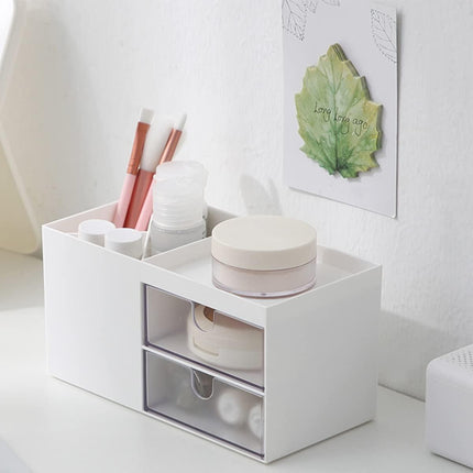 Multifunctional Desktop Organizer with Storage Drawer for Home Office Supplies