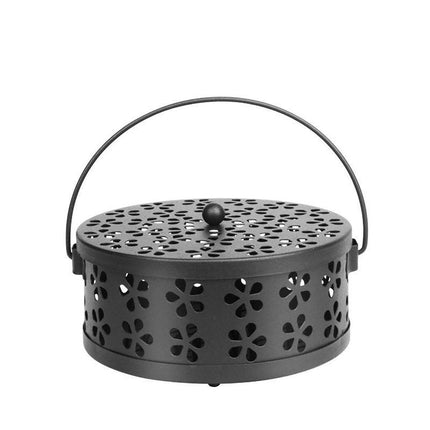 Iron Mosquito Incense Box Fireproof Tray Stand Indoor Household Incense Holder