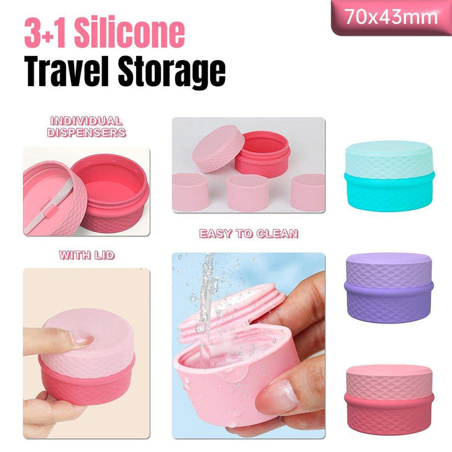Silicone Jewelry Storage Box Portable Travel Packaging Outdoor Organizer