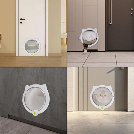 Cat Ear Pet Door for Cats and Dogs Easy In and Out Access Durable Pet Supplies