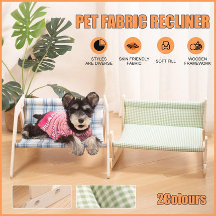 Cat Fabric Chair Bed Washable Recliner Portable Puppy Sleeping House Nest Chiar