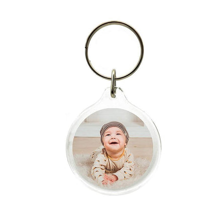 20PCS Keyring Clear Acrylic Photo Key Chain Picture Frame Blanks DIY Rings Gifts - Aimall