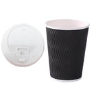 Disposable Coffee Cups 12oz Bulk Takeaway Paper Triple Wall Take Away - Aimall