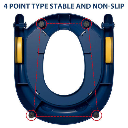 Potty Training Toilet Seat Chair with Ladder Step-Up Stool Foldable Design