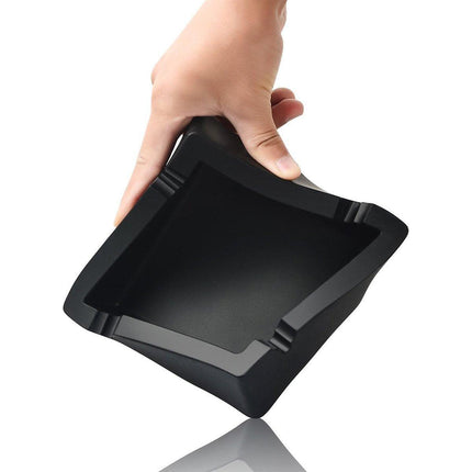 Square Silicone Cigar Ashtray Large Drop Resistant Ash Holder Tray
