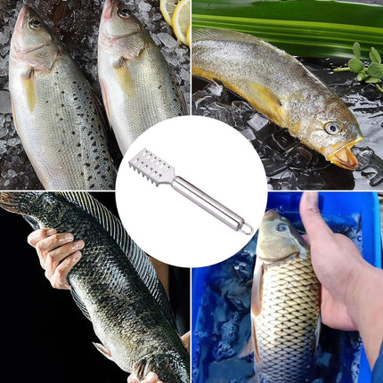 Stainless Steel Fish Scale Knife Easy Home Scale Removal Kitchen Tool Scraper