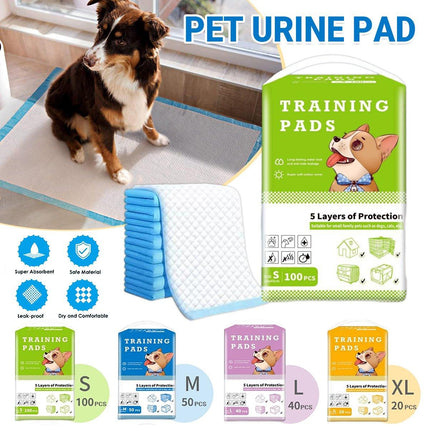 Large Puppy Dog Training Pads Pet Toilet Thickened Pee Pads Mat Indoor Absorbent - Aimall
