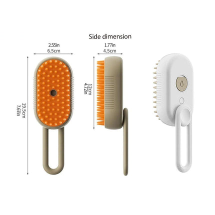 Mango Pet Massage Comb Spray Brush for Dogs Cats Grooming Shedding Detangler
