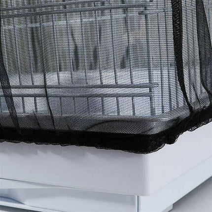 S Size Shell Skirt Mesh Cover Pet Bird Cage Guard Nylon Net Seed Catcher - Aimall