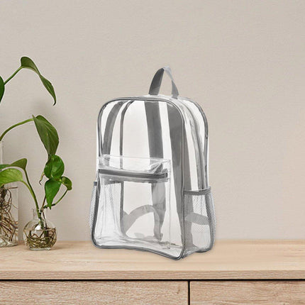 Waterproof Transparent Backpack Double Shoulder Large Capacity School Travel Bag