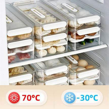 2pcs Food Storage Containers Kitchen Fridge Fresh Storage Boxes Home Organizer