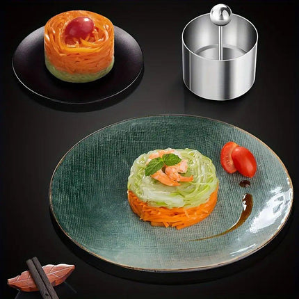 Stainless Steel Round Dessert Cake Mold 6/7/8cm Rice Taro Cheese Brick Mold