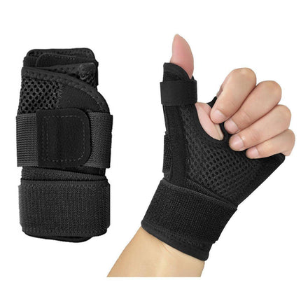 1pc Black Sports Finger Protector Basketball Fitness Thumb Support Guard Sleeve