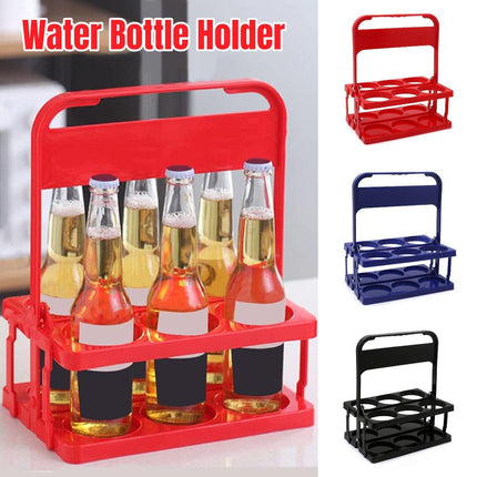 Portable Foldable Plastic Beer Carrier Basket Drinks Storage Tote Stand Holder