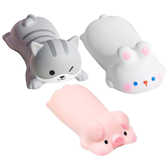 3pcs Cute Cartoon Mouse Pads Wrist Rest Hand Pads Ergonomic Gaming Accessories