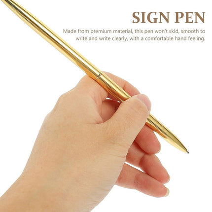 6pcs Black Ballpoint Pen Set Plum Blossom Base Office Desk Signature Writing Pen