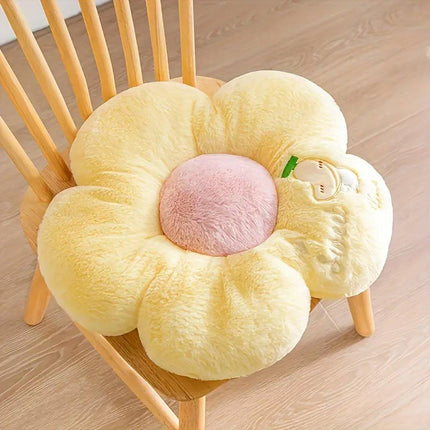 Cute Sunflower Floor Cushion Soft Chair Pad Summer Office Student Seat Pillow