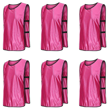 6X Sports Training Bibs Soccer Vests Group Team Bibs Basketball Cricket Football