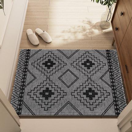 Bohemian Entryway Rug Decorative Floor Mat Indoor Outdoor Non-Slip Door Mat