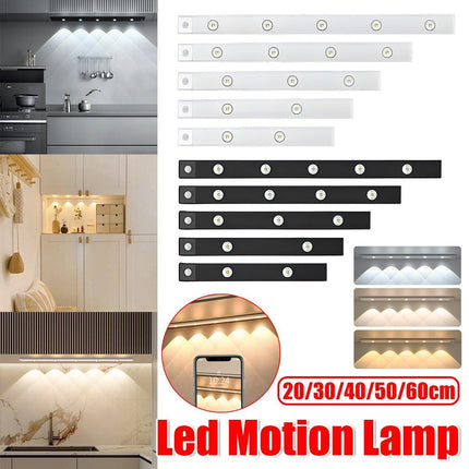 Ultra-Thin Intelligent LED Motion-Sensing Light Bar Rechargeable Strip Lamp