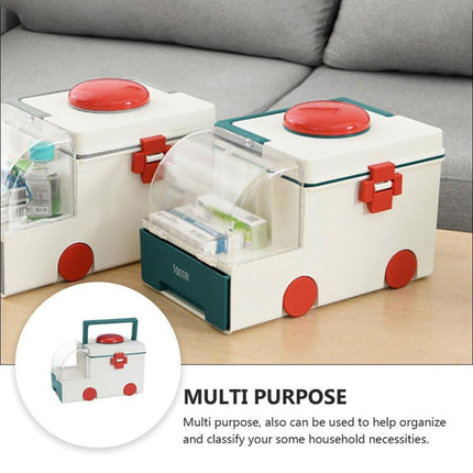 Portable Household Medical Kit First Aid Box Family Emergency Medicine Storage
