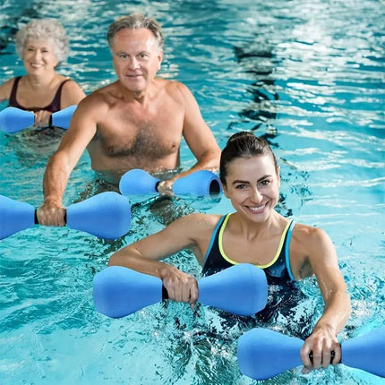 2pcs Aquatic Exercise Dumbbells for Ladies and Youth Home Gym Fitness Equipment