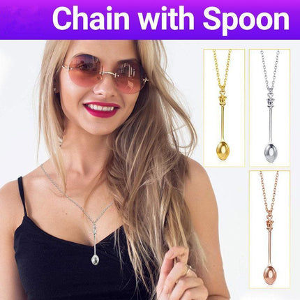 Mini Crown Spoon Necklace Pendant Charm Festival Cutlery Tea Party Gift HOT - Aimall