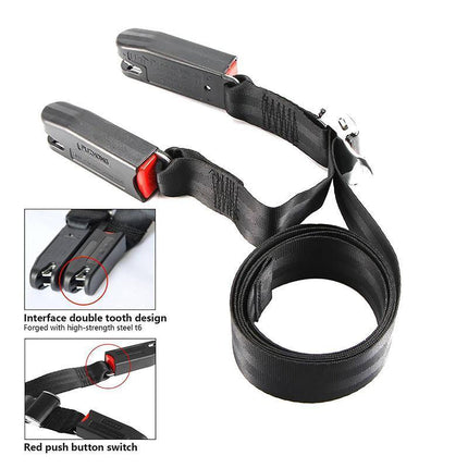 Adjustable Child Baby Car Safety Seat Isofix Strap Latch Interface Anchor Holder - Aimall