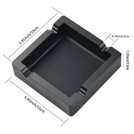Square Silicone Cigar Ashtray Large Drop Resistant Ash Holder Tray