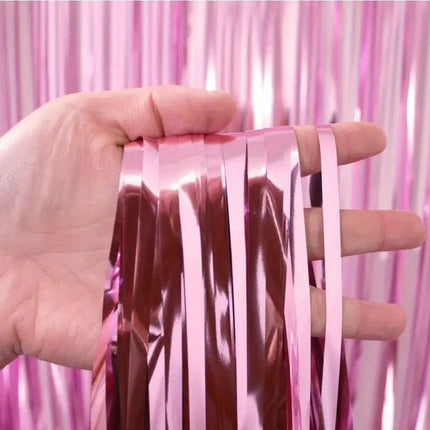 4PCS Gender Reveal Balloons and Silk Curtain Party Decor Boy Girl Theme Supplies