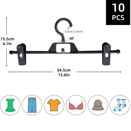 Seamless Household Retractable Pants Rack Buckle Clothes Clip Inner Hanger