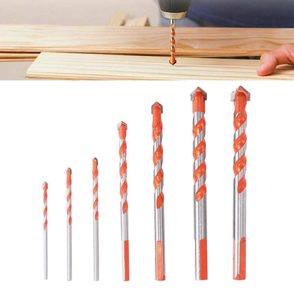 7 PCS Drill Bits Set Metric Metal Twist Cobalt HSS Steel Case 3-12mm Coated Tool - Aimall