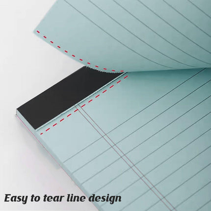4PCS Tearable Lined Notepad Simple Design Colourful Memo Pad Notebook