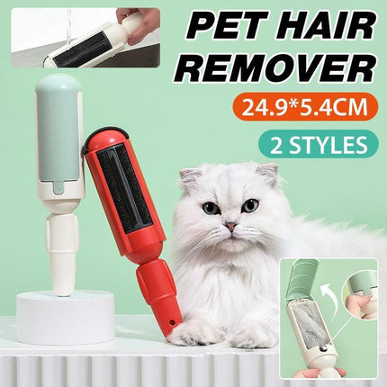 Pet Hair Remover Roller Self Cleaning Hair Remover Fur Removal For Dog and Cat - Aimall