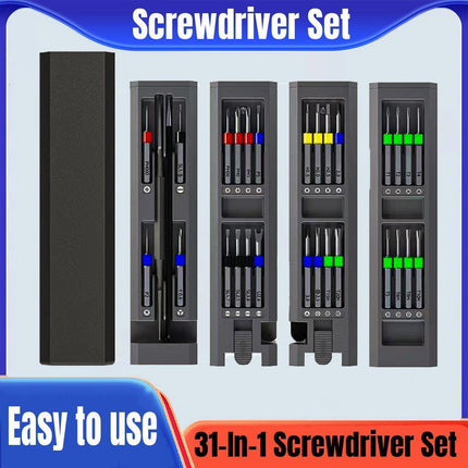 Multi-use Magnetic Precision Screwdriver Set Quick Change 31 in 1 Household Tool