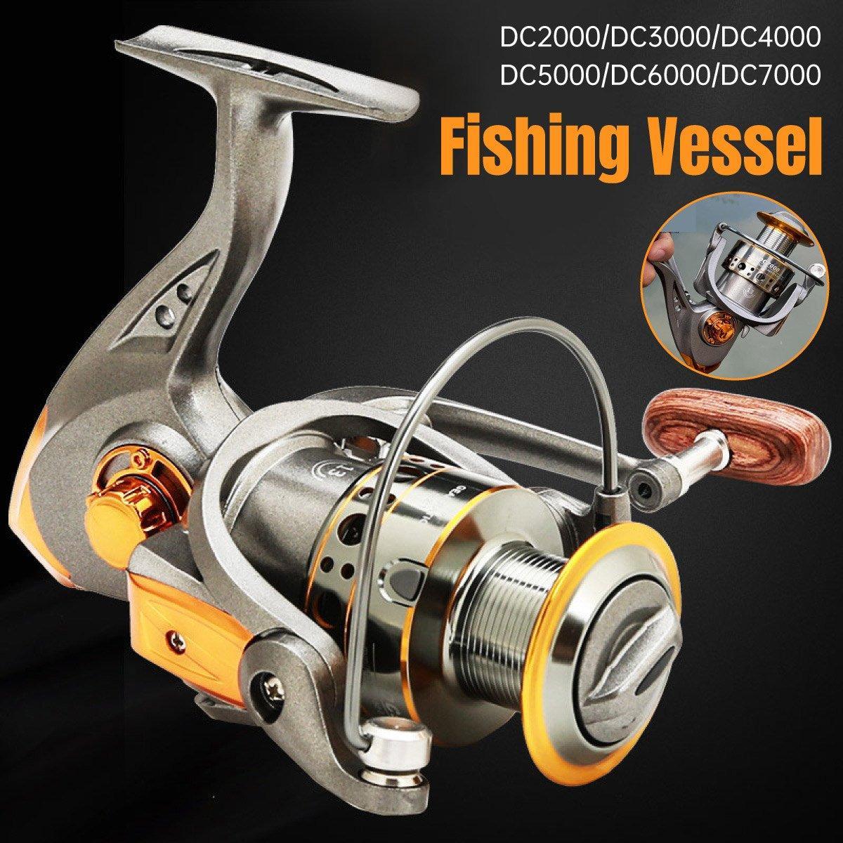 dc6000 fishing reel All-Metal Spinning Fishing Reel Sea Pole Fishing Gear Wire Cup Fishing – Aimall