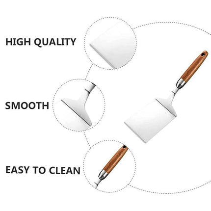 Stainless Steel Cooking Shovel Teppanyaki Spatula Pancake Steak Flipper Tool