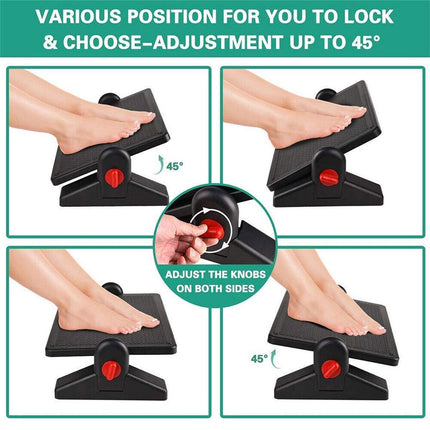 Ergonomic Footrest Stool for Office Foot Pedal Massage Footboard Home