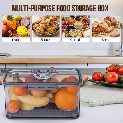 Large Refrigerator Fresh Keeping Box Sealed Kitchen Storage Transparent Box