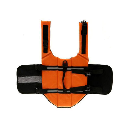 Dog Life Jacket Pet Safety Vest Swimming Boating Float Aid Buoyancy Lifesaver Orange - Aimall