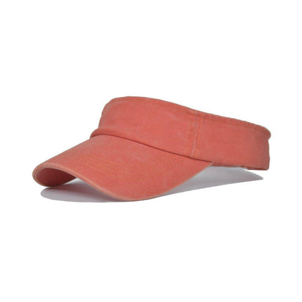 Unisex Summer Denim Sun Visor Cap Breathable Washed Running Hat UV Protection
