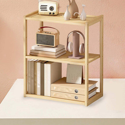 3 Tier Desktop Shelf Organiser Office Storage Rack Space Saving Desk Stand