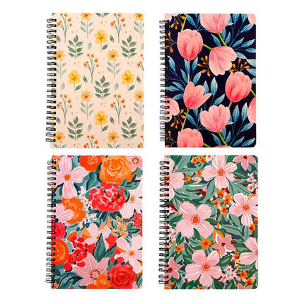 4PCS A5 Spiral Business Office Notebook Student Stationery Loose-Leaf Notepad