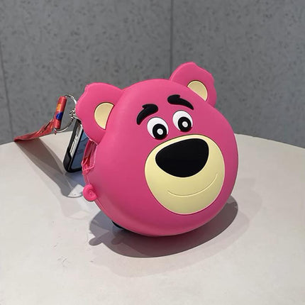 Toy Story Lotso Silicone Bag Messenger Bag Coin Purse Cute Mini Bag cartoon gift AU - Aimall