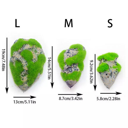 Artificial Floating Stone Pumice with Moss Aquarium Decoration Aquatic Landscape