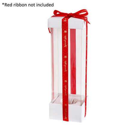 10PCs Strawberry Tower Transparent Box Spring Festival Dessert Baking Pack - Aimall