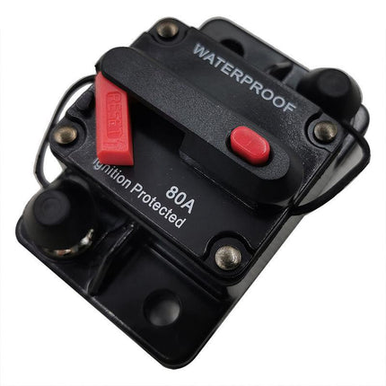 Waterproof Car Circuit Breaker Fuse Reset 30-300A AMP 12V-48V DC Car Boat IP67 - Aimall