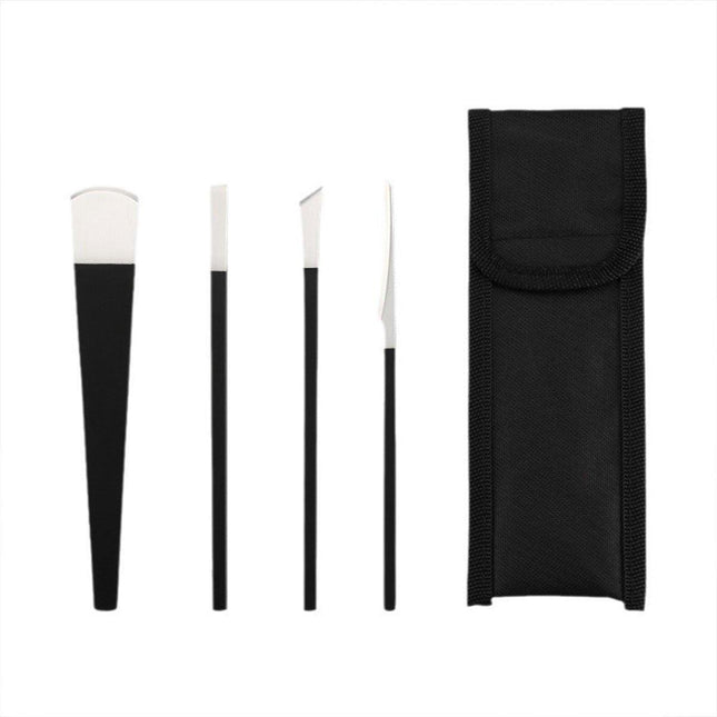 Home Pedicure Knife Set for Callus Removal Dead Skin Peeler Tool with 4 Blades